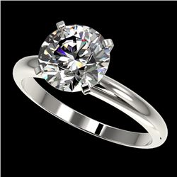 2.50 ctw Certified Quality Diamond Engagment Ring 10k White Gold - REF-606F4M
