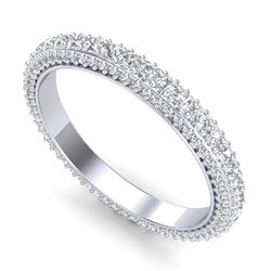 1.75 ctw VS/SI Diamond Art Deco Eternity Eternity Ring 18k White Gold - REF-149R3K