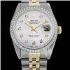 Image 1 : Rolex Men's Two Tone 14K Gold/SS, QuickSet, Diamond Dial & Diamond Bezel