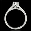 Image 2 : 1 ctw Certified Diamond Solitaire Ring 10k White Gold - REF-184F3M