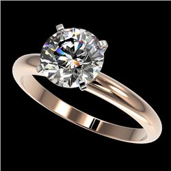 2.03 ctw Certified Quality Diamond Engagment Ring 10k Rose Gold - REF-407H8R