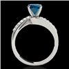 Image 2 : 1.15 ctw SI Certified Fancy Blue Diamond Bypass Ring 10k White Gold - REF-111A8N