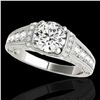 Image 1 : 1.75 ctw Certified Diamond Solitaire Antique Ring 10k White Gold - REF-259H3R