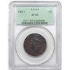 Image 3 : 1821  N-1  R1  PCGS (OGH) XF40.  EAC VF30