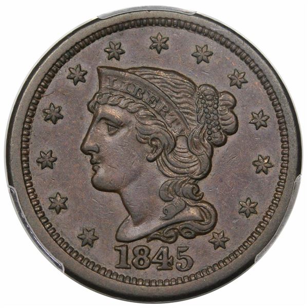 1845  N-5  R1  PCGS AU50.  EAC XF40