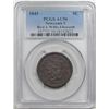 Image 3 : 1845  N-5  R1  PCGS AU50.  EAC XF40