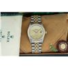 Image 3 : Rolex Mens Two-tone SS/YG OG Champagne Diamond 36MM Quickset Datejust Wristwatch
