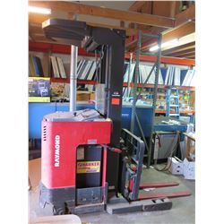 Raymond EASI-R30TT Reach Stand-Up Electric Forklift w/ Charger (Needs Battery)