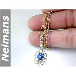 Certified 24.00 ct Sapphire & VS Diamond Bracelet 14kt