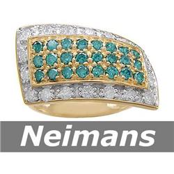 Certified Gem 2.75 ct Sapphire & VS Diamond Ring 14kt