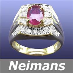 Extra Fine 1.50 ct Certified Orange Sapphire Ring 14kt