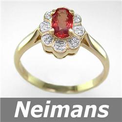 Men's 7.75 ct Gem Certified Citrine Gents Ring 14K Gold