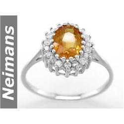 Gem Quality 2.25 ct Certified Spinel & VS Diamond Ring