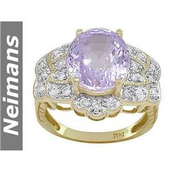 Gem Certified 1.00 ct Tanzanite & Diamond Ring 14k Gold