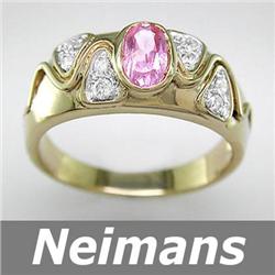 Certified 28.25 ct Sapphire & Diamond Bracelet 14K Gold