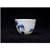 Image 3 : Blue and White Porcelain Cup, Daqing-Kangxi-Nianzhi Mark