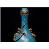 Image 1 : LuJun Glazed Gilt Dragon Garlic Vase, Daqing-Qianlong-Nianzhi Mark