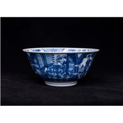 Blue and White Bowl, Daqing-Kangxi-Nianzhi Mark