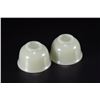 Image 5 : Pair of Hetian Jade Cups