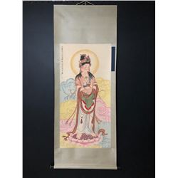 Painting of Guanyin, Zhang Daqian Mark