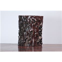 Rosewood Brush Pot
