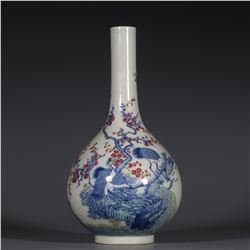 Blue and White Vase, Daqing-Qianlong-Nianzhi Mark