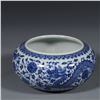 Image 4 : Blue and Whilte Floral and Dragon Pattern Brush Washer
