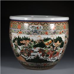 Wucai Figure-Story Jar