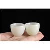 Image 8 : Pair of Hetian Jade Cups