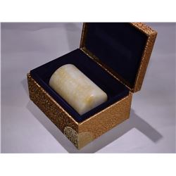Hetian Jade Brush Pot