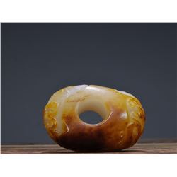 Hetian Jade Dragon Pattern Carving