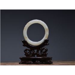 Hetian Jade Bamboo Joint Pattern Bangle