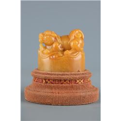 Tianhuang Stone Beast Button Seal