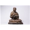 Image 1 : Gilt-Lacquer Bronze Arhat Statue