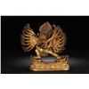 Image 1 : Gilt Bronze Yamantaka and Vajravetali Statue
