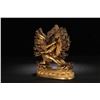 Image 2 : Gilt Bronze Yamantaka and Vajravetali Statue