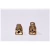Image 2 : Pair of Golden Beast Ornaments