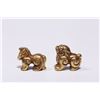 Image 3 : Pair of Golden Beast Ornaments