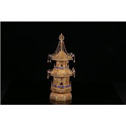 Gilt Silver Pagoda