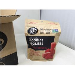RJ's Raspberry Soft Eating Licorice (8 x 180g)
