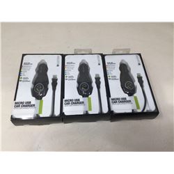 Micro USB Car Charger for Android (3x)
