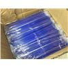 Image 1 : Case of Circle K 10.25in wrapped Blue Giant Spoon Straws