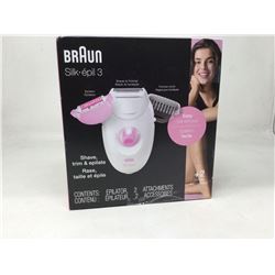BrAun Silk EpilatorÂ with 2 AttachmentsÂ 
