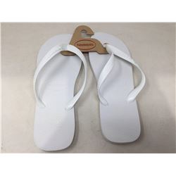 HavaianasÂ (9,5) White Flip Flops
