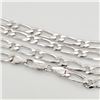 Image 3 : Silver Figaro Necklace (~length 22inches) (~weight 25.4g), Suggested Retail Value $1000 (Estimated S