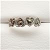 Image 1 : Silver Marcasite Cubic Zirconia Heart Shaped Ring, Pendant And Charm Set, Suggested Retail Value $20