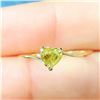 Image 1 : 10K Yellow Gold Yellow Diamond(0.32ct) Heart Shaped Diamond Ring (~Size 5.75)(Ring is resizable for 