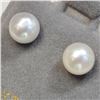 Image 1 : 14K Yellow Gold Pearl Earrings, Made in Canada, Suggested Retail Value $160