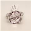 Image 1 : Silver Pink Amethyst White Topaz(9.9ct) Ring, Suggested Retail Value $240 (Estimated Selling Price f