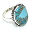 Image 3 : Silver Turquise(7.9ct) Ring (~weight 3.7g), Suggested Retail Value $200